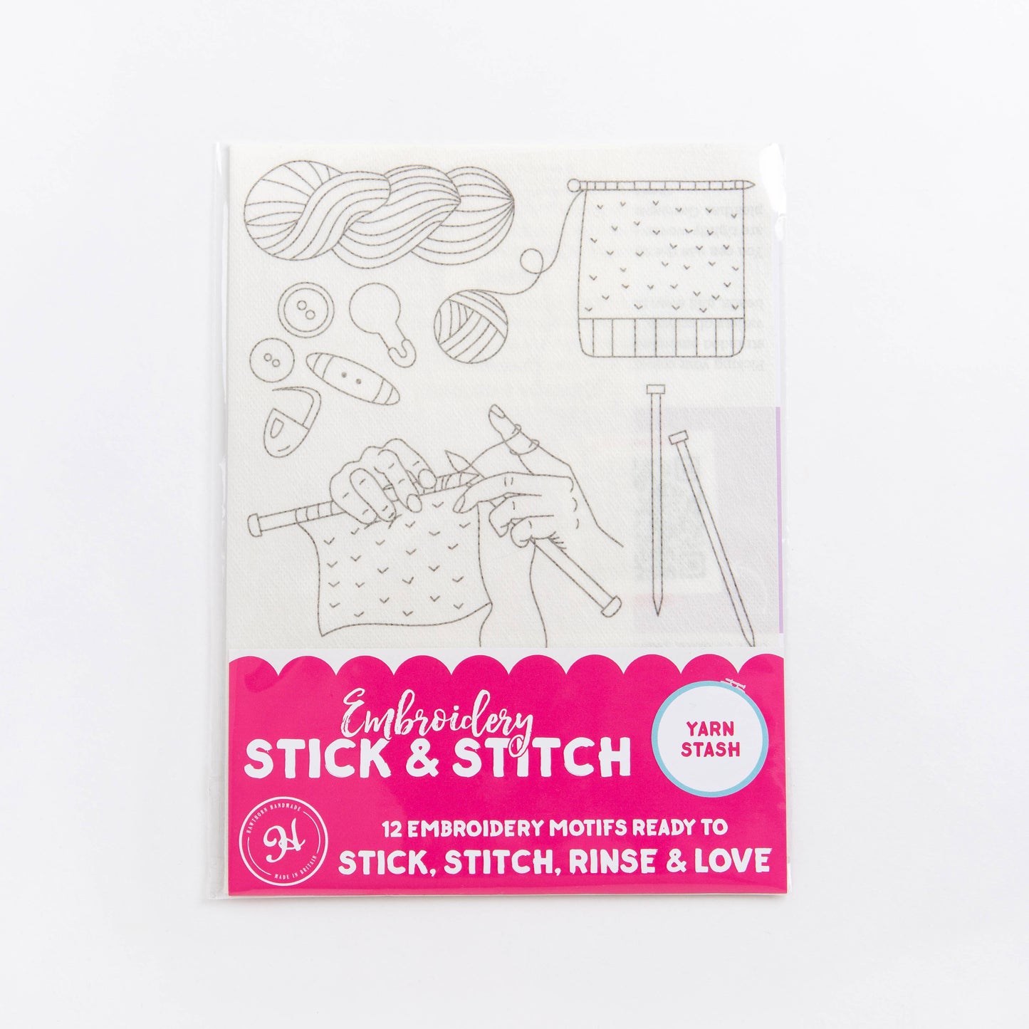 Yarn Stash stick & stitch embroidery set