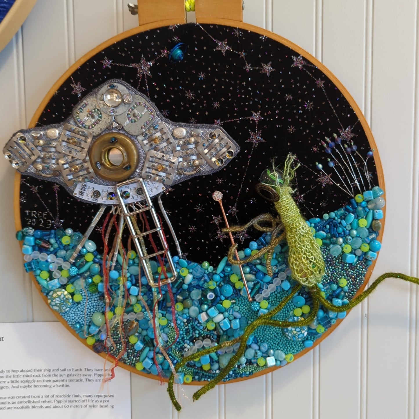 Original embroidery art