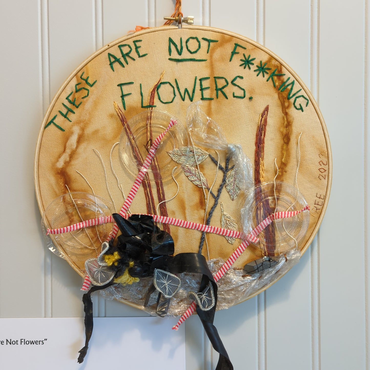Original embroidery art
