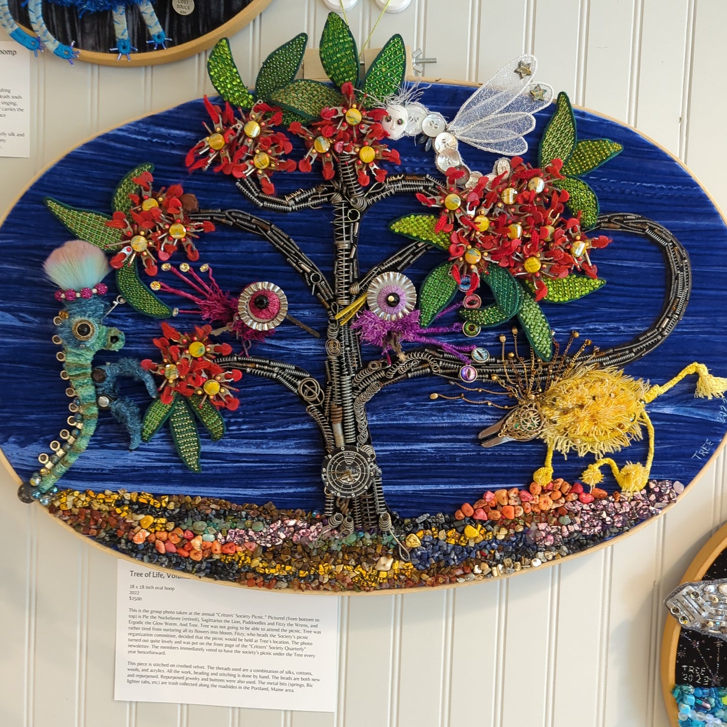 Original embroidery art