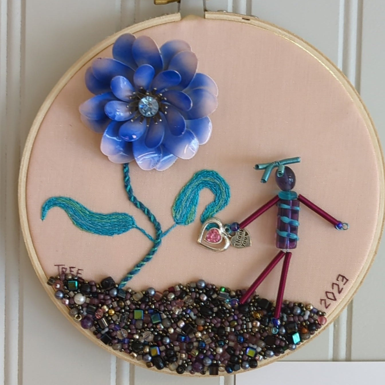 Original embroidery art