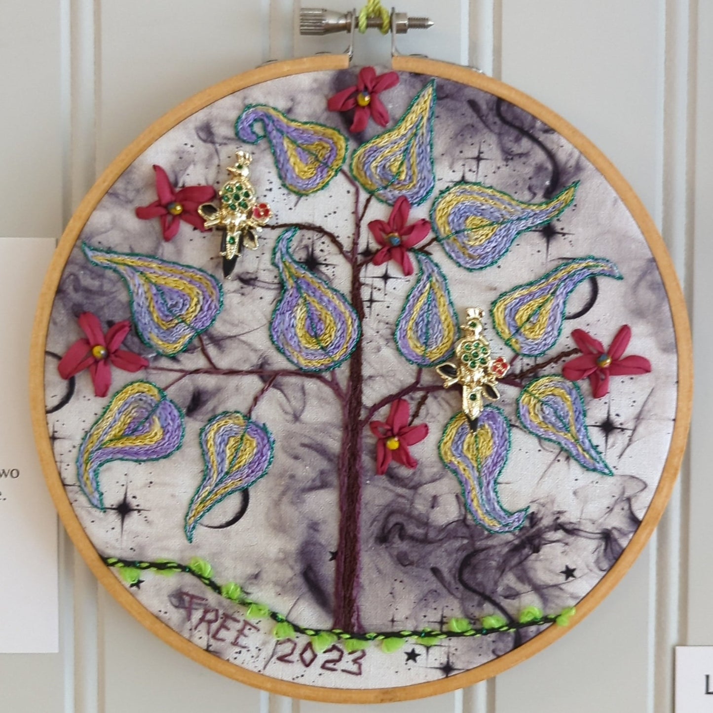 Original embroidery art