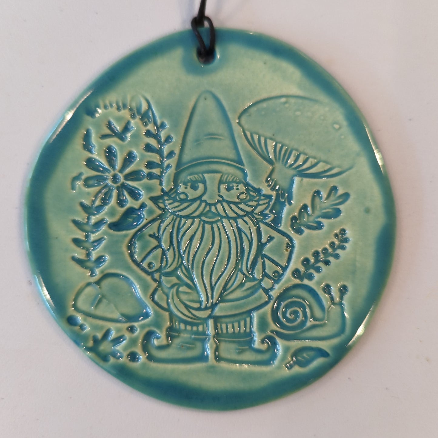Stamped ceramic ornaments