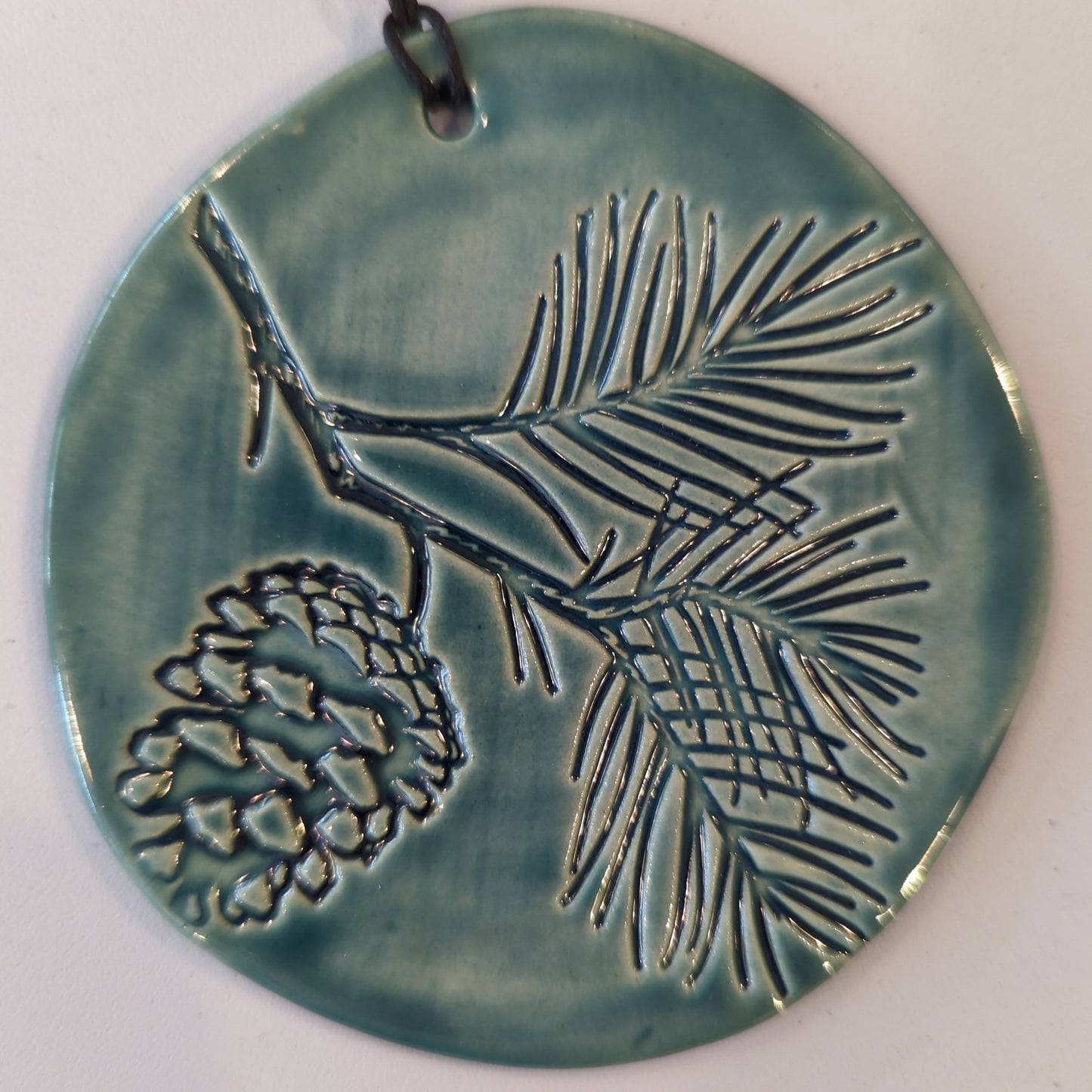 Stamped ceramic ornaments