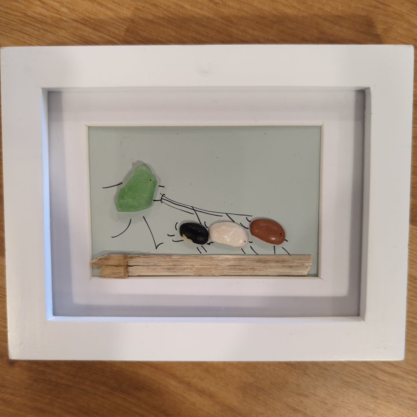 Sea glass frames
