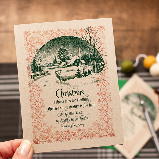 Washington Irving holiday cards