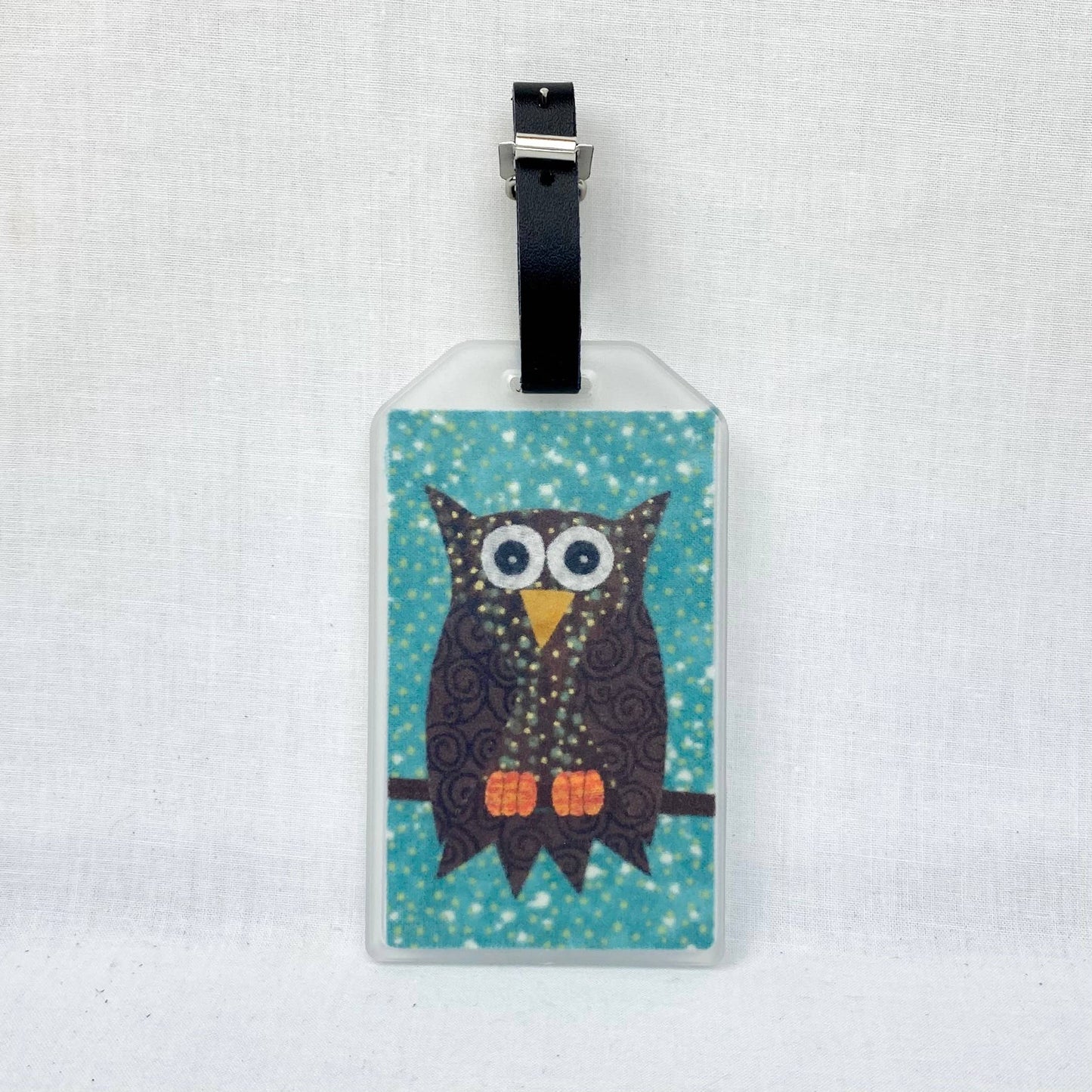 Owl Luggage Tag