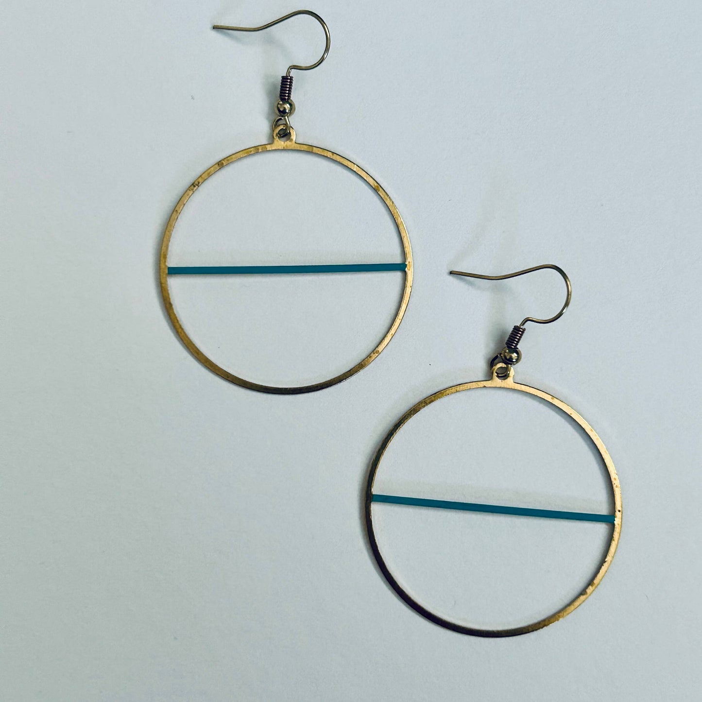 Horizon Line Jade Earrings