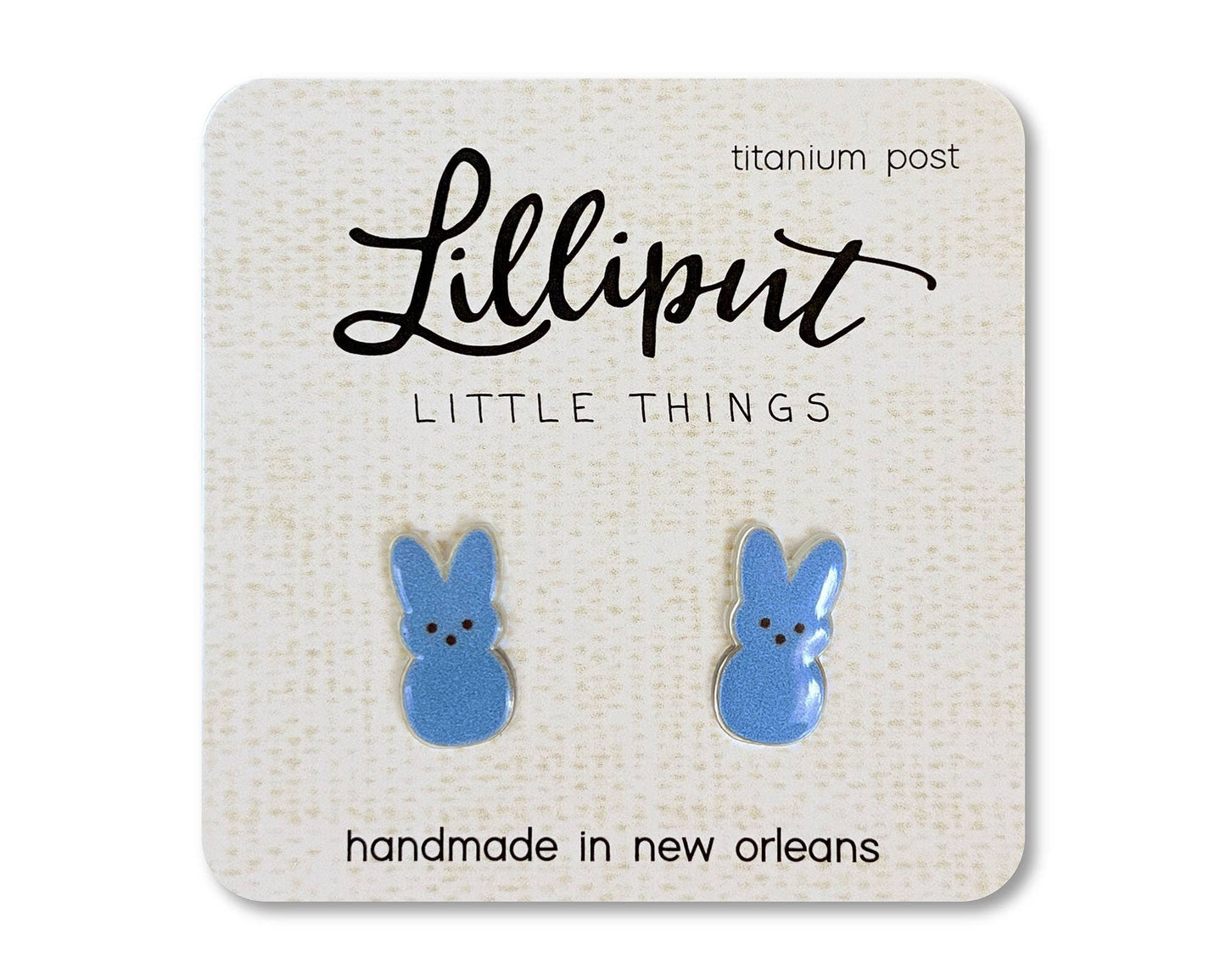 Marshmallow Bunny earrings