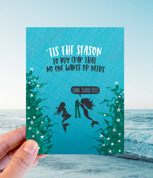 Mermaid Pants holiday card
