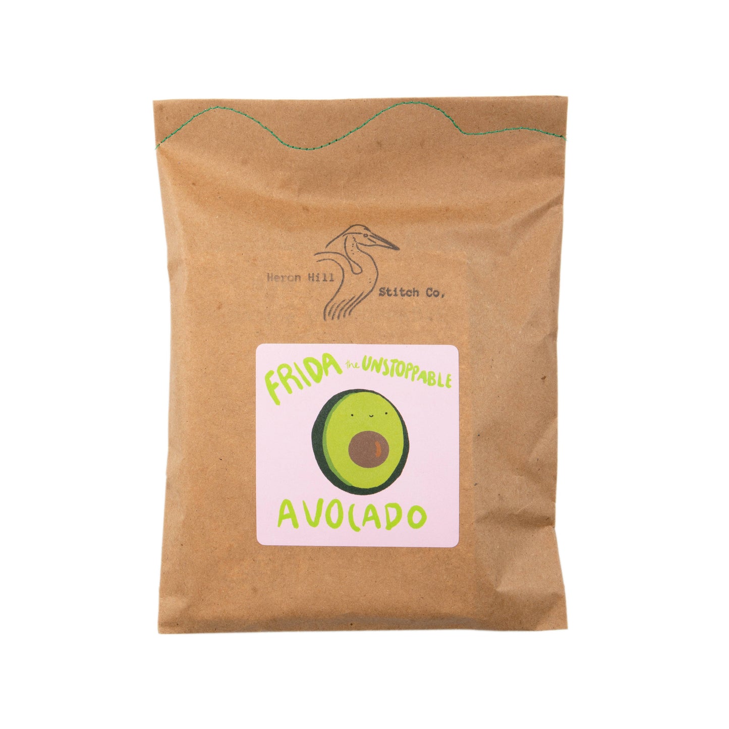 Frida the Unstoppable Avocado stitchin' kit