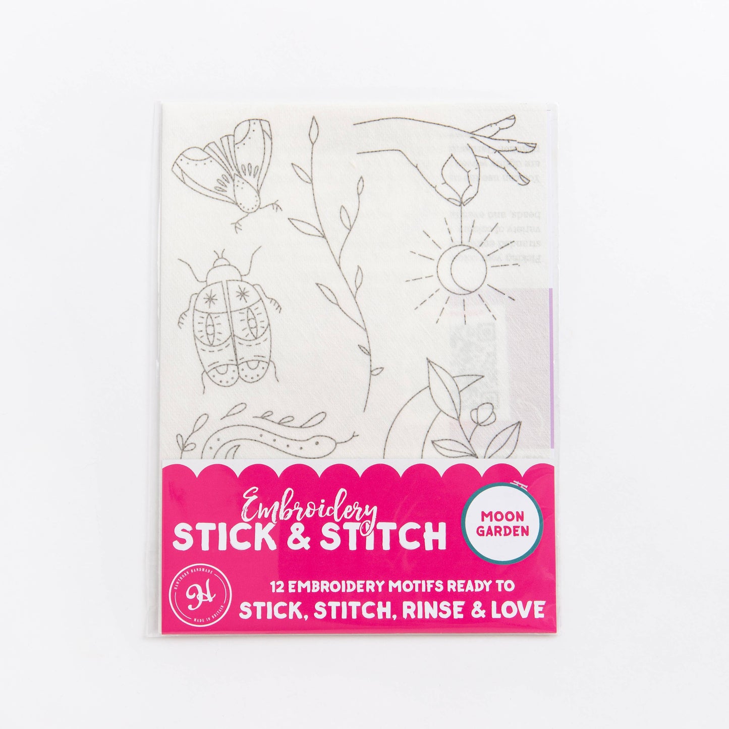 Moon Garden stick & stitch embroidery set
