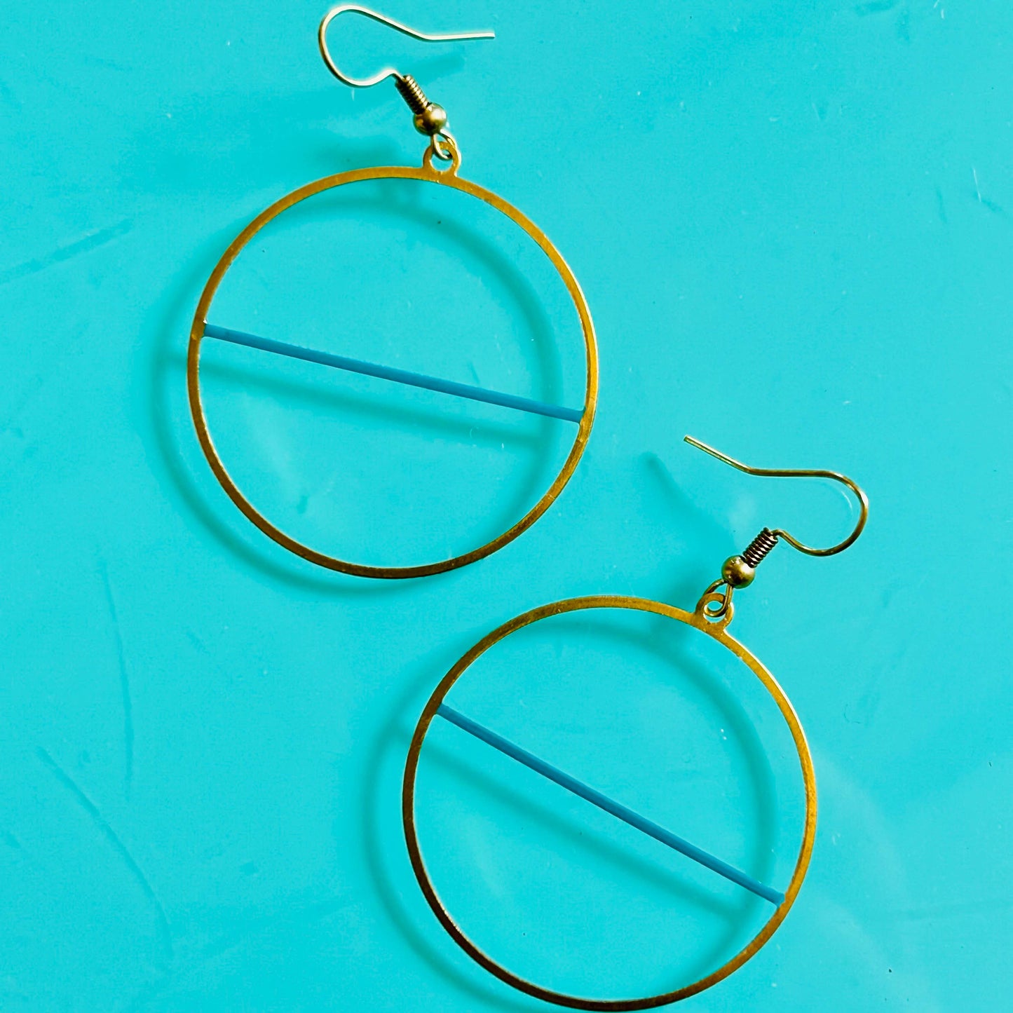 Horizon Line Jade Earrings