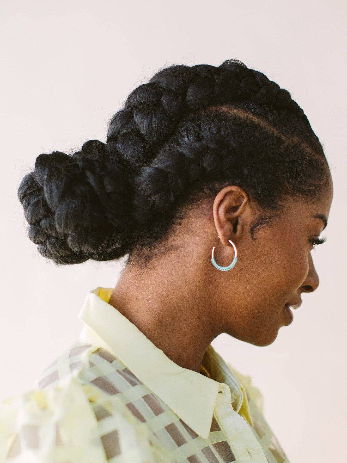 Macramé Hoops: Blush
