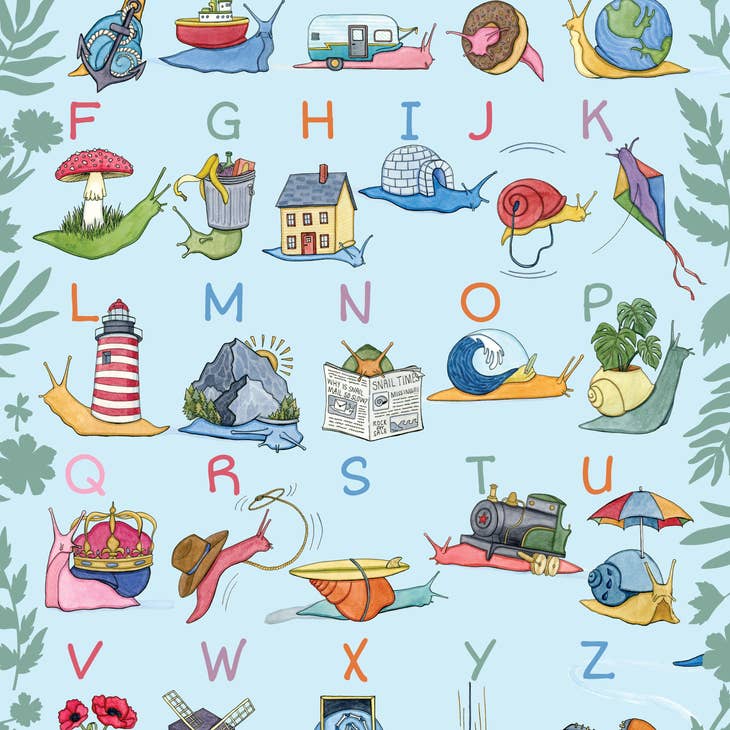 Snail-phabet print