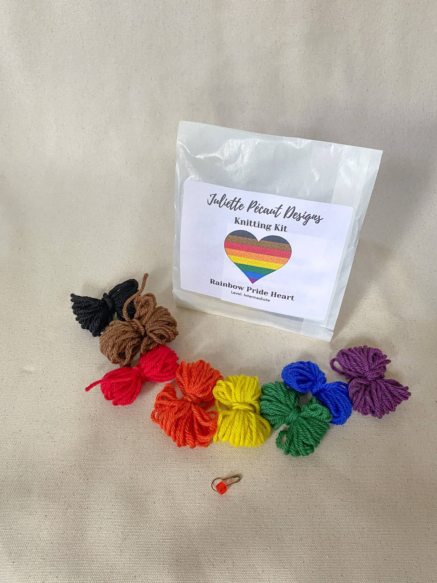 Pride Hearts knitting kits