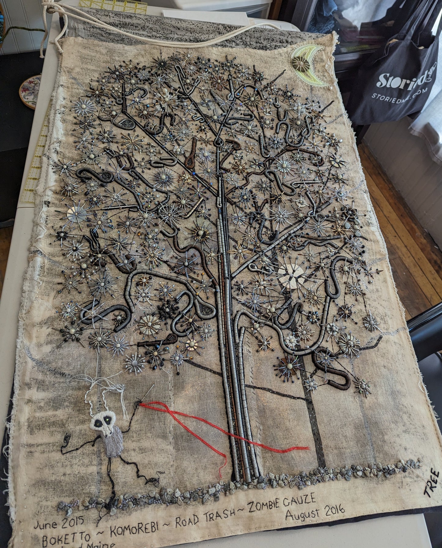 Original embroidery art
