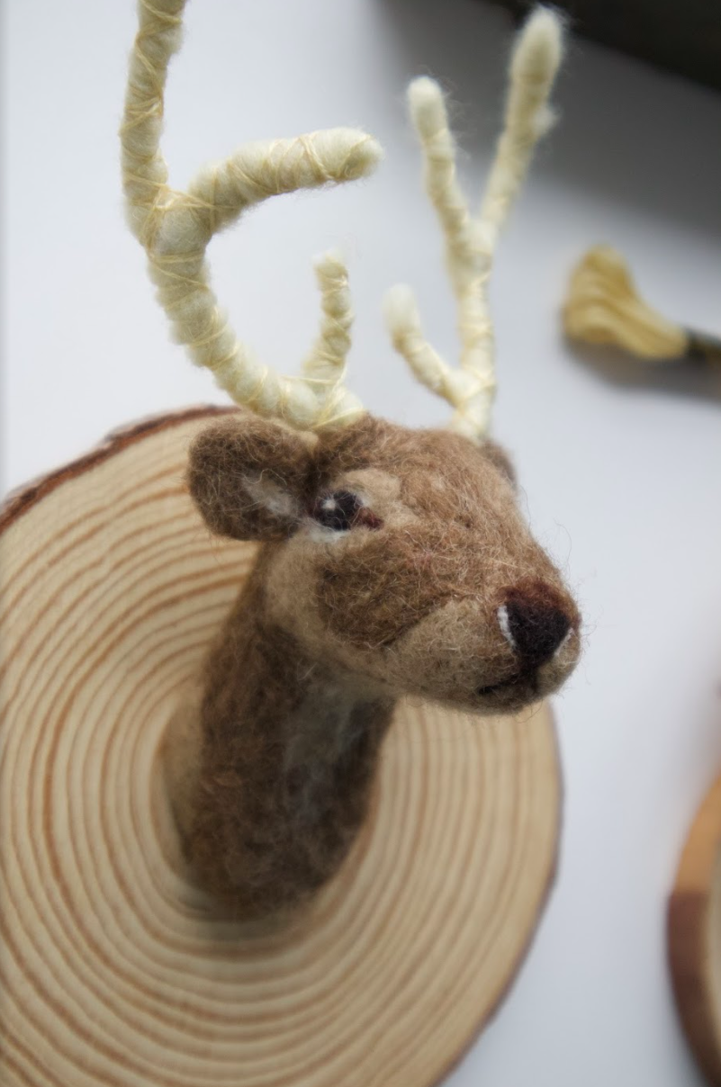 Oh Deer! needle felted taxidermy