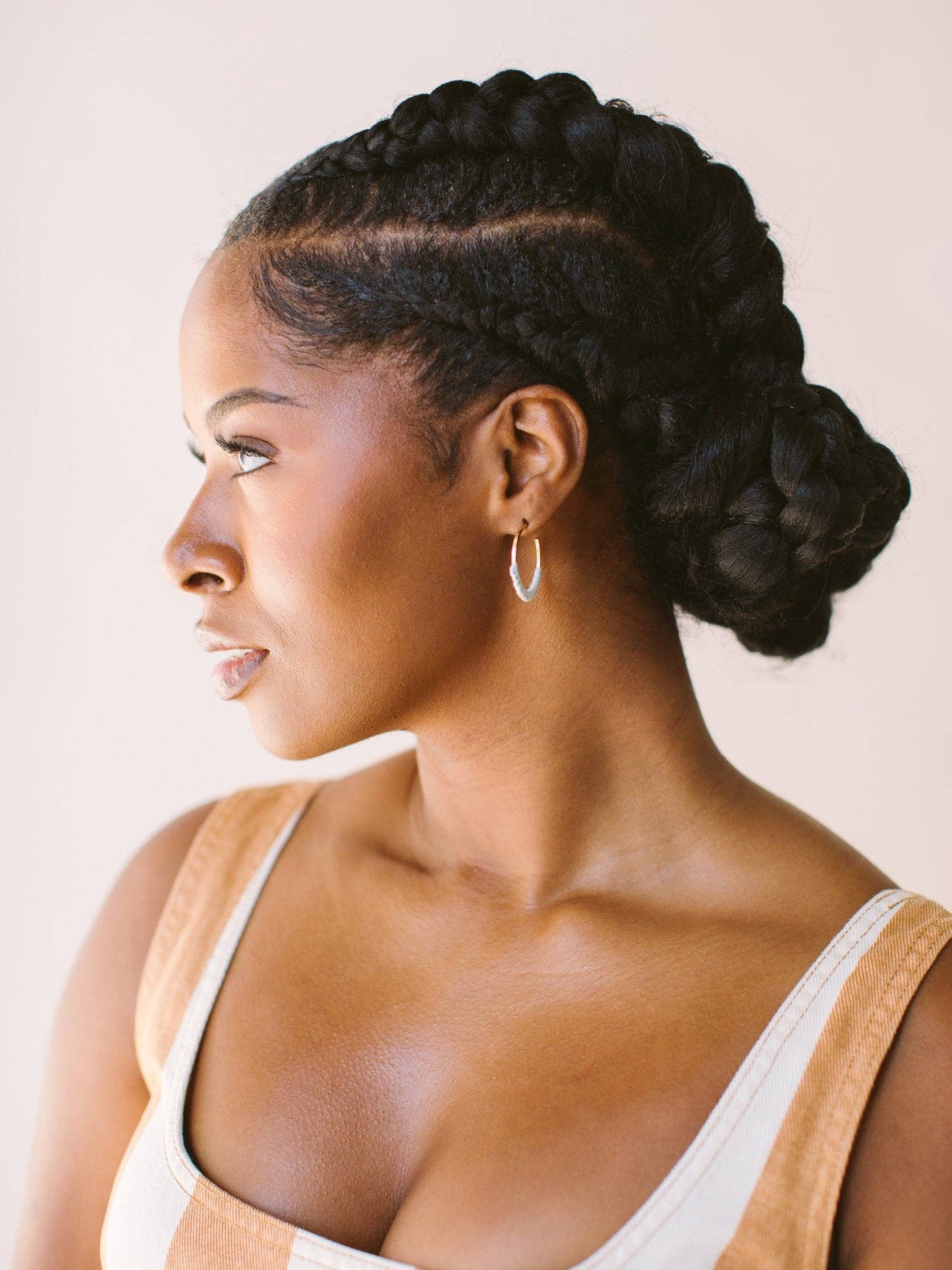 Macramé Hoops: Blush