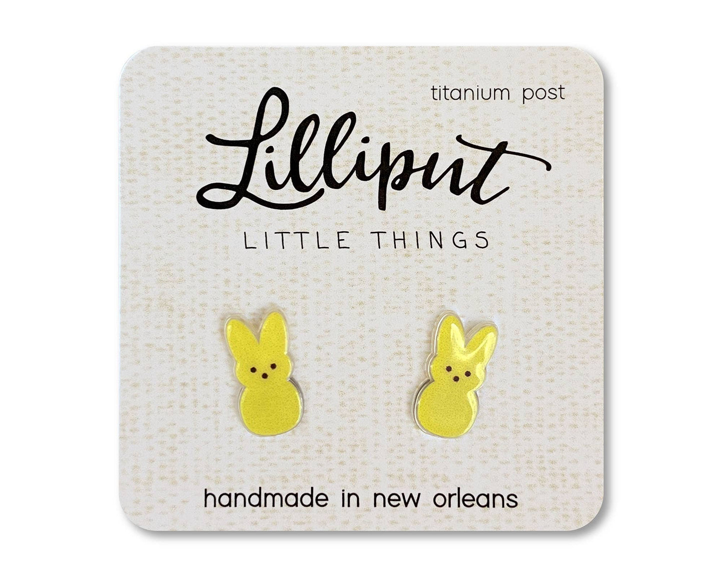 Marshmallow Bunny earrings