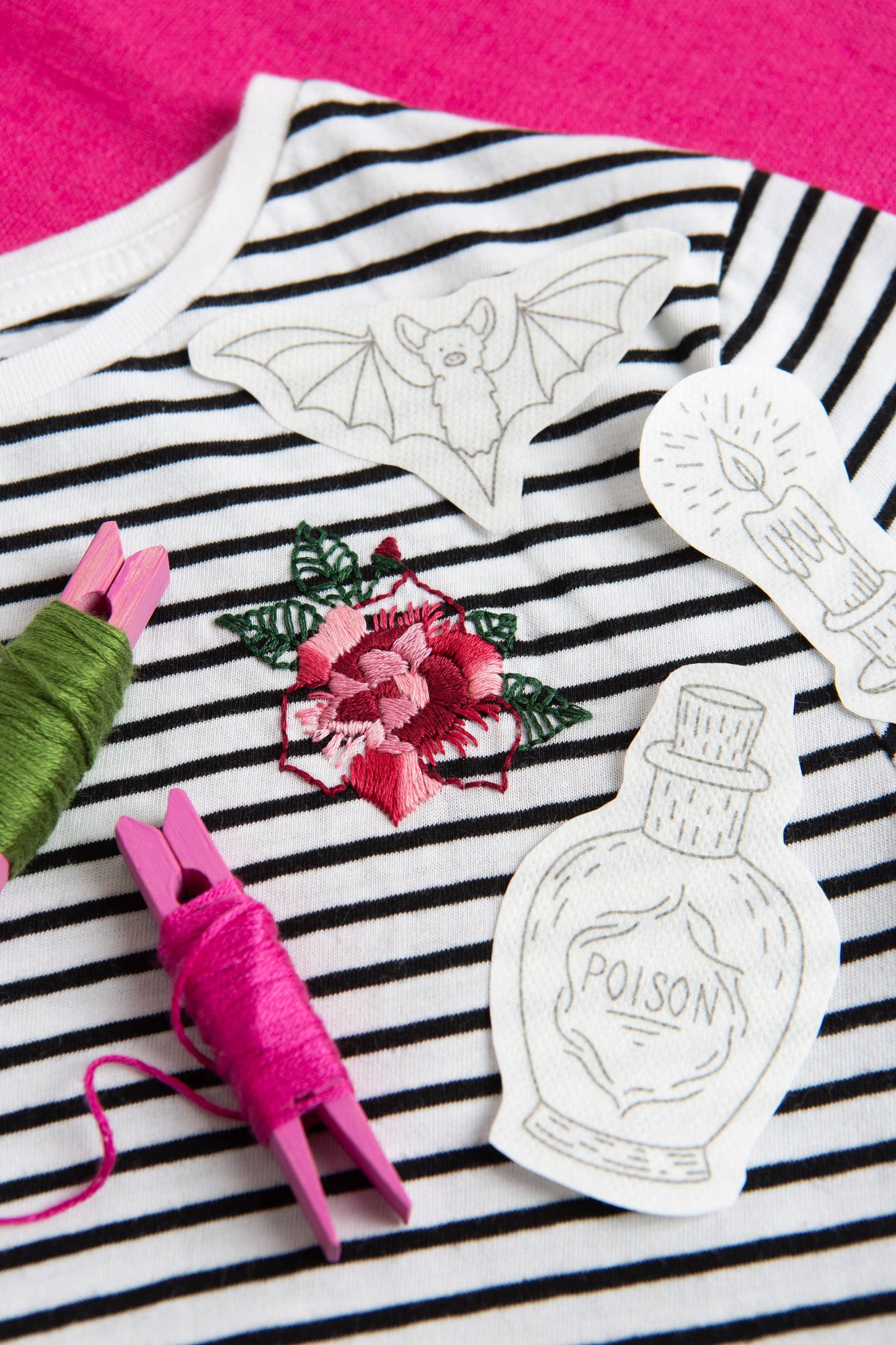 Gothic Tales stick & stitch embroidery set