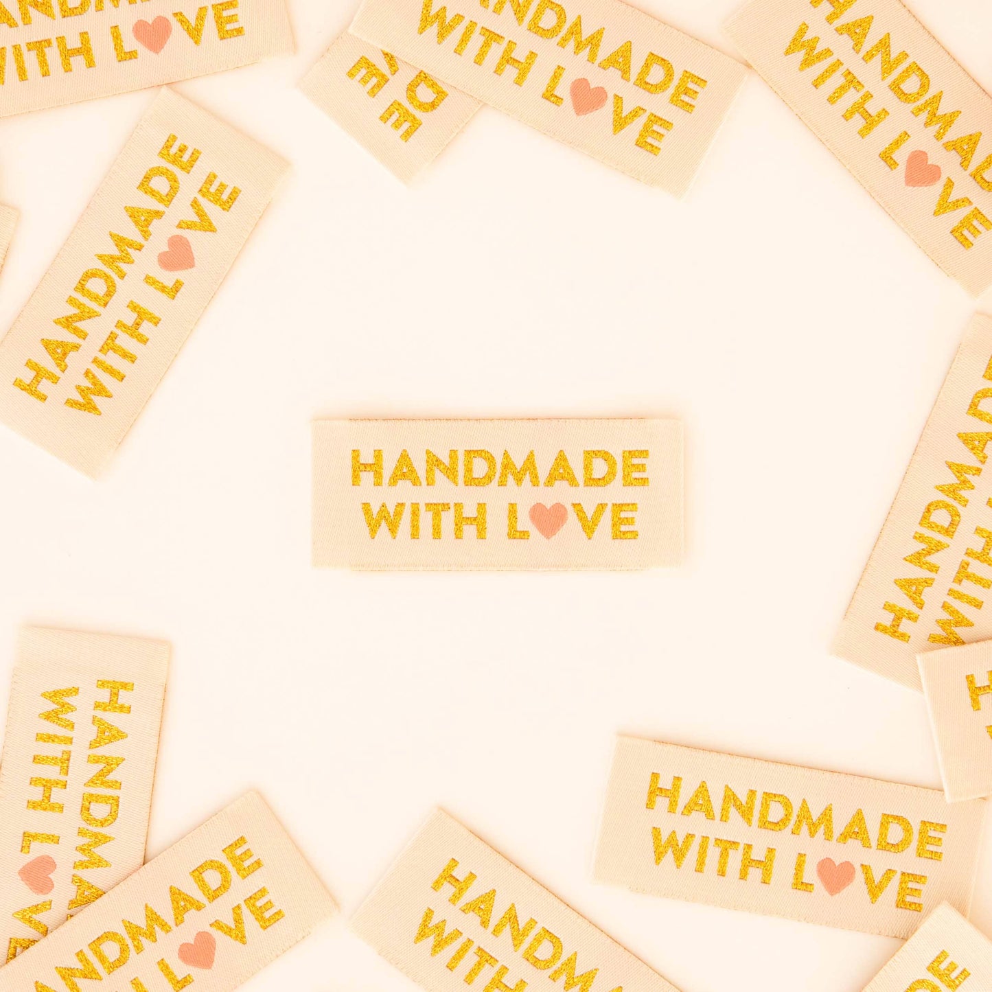 Handmade with Love woven maker labels