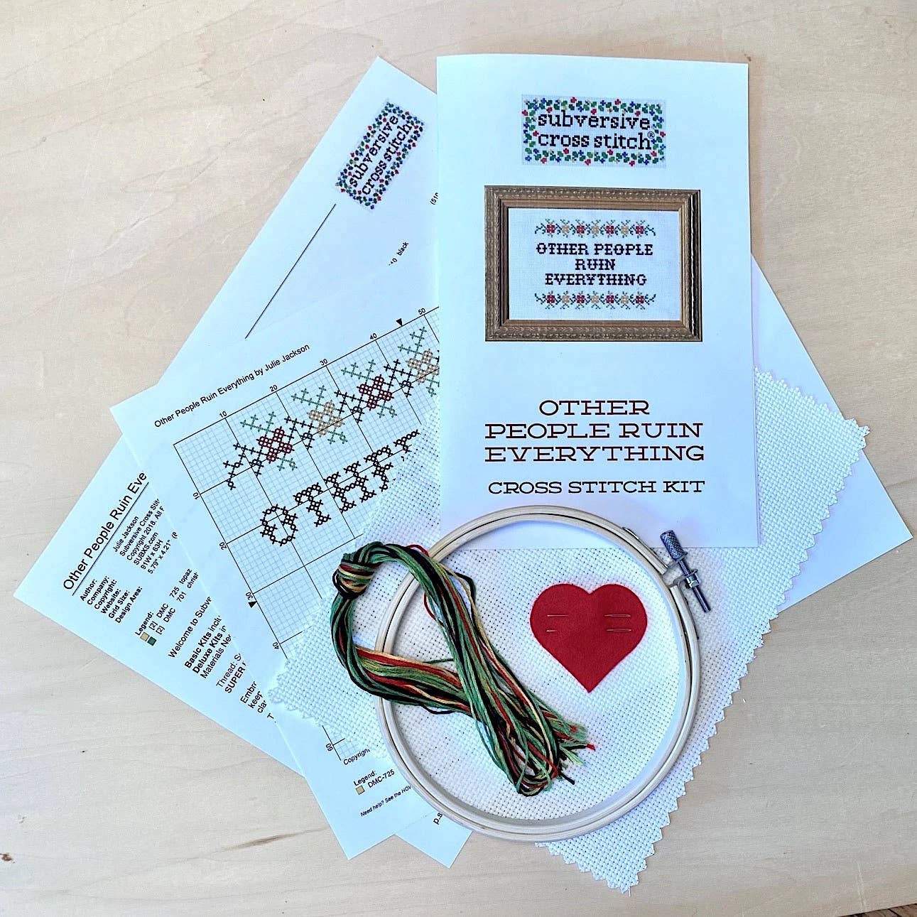 Therapy Isn't Enough Deluxe Cross Stitch Kit
