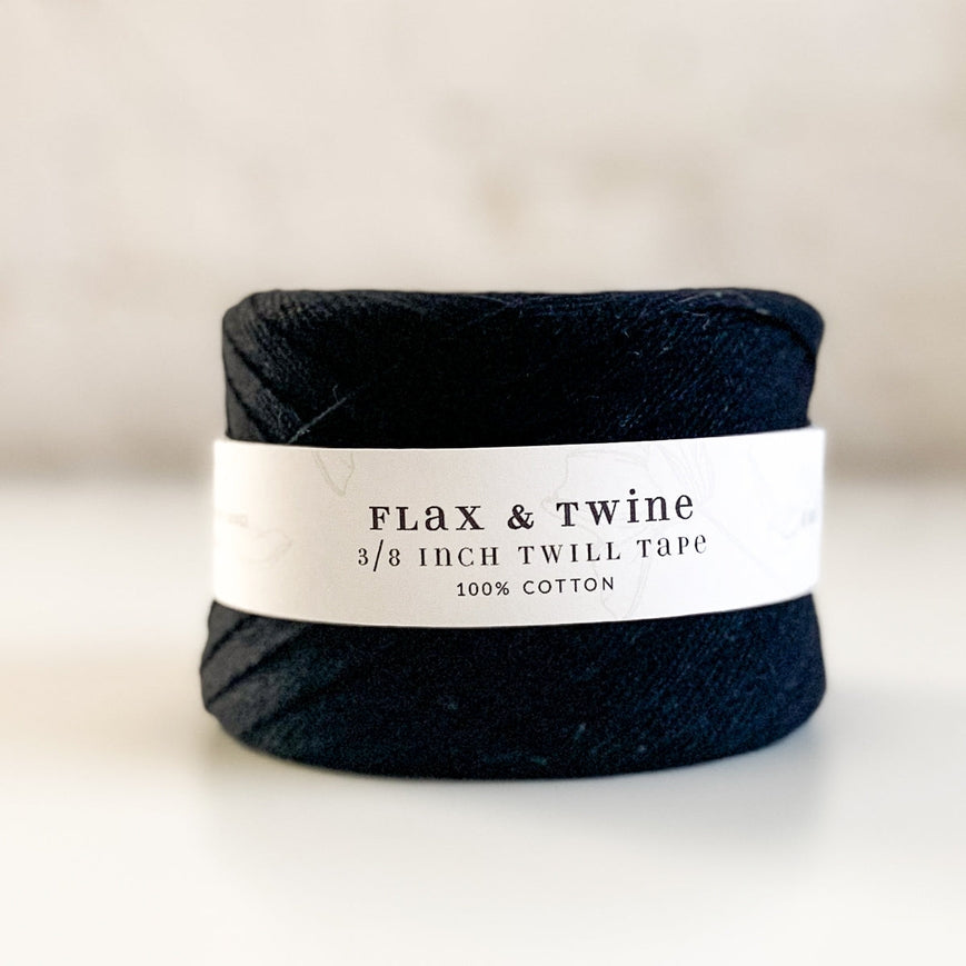 Flax & Twine Cotton Twill Tape 3/8 Inch