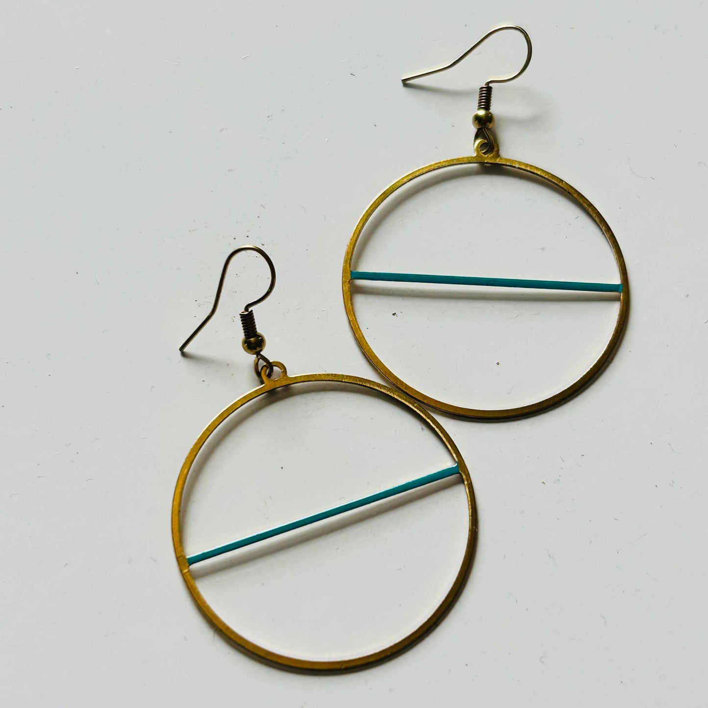 Horizon Line Jade Earrings