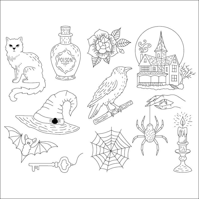 Gothic Tales stick & stitch embroidery set