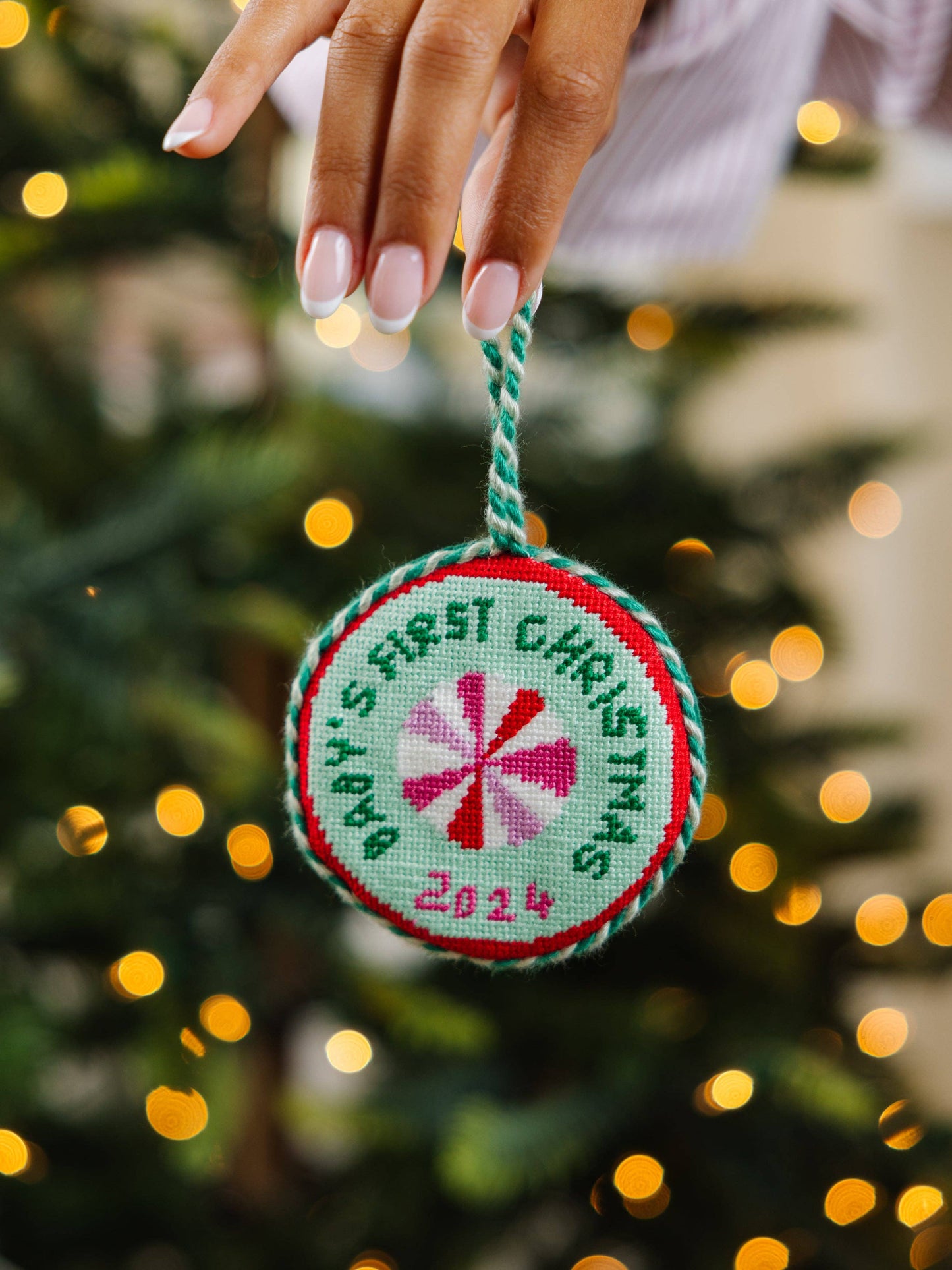 Needlepoint Baby's 1st Christmas