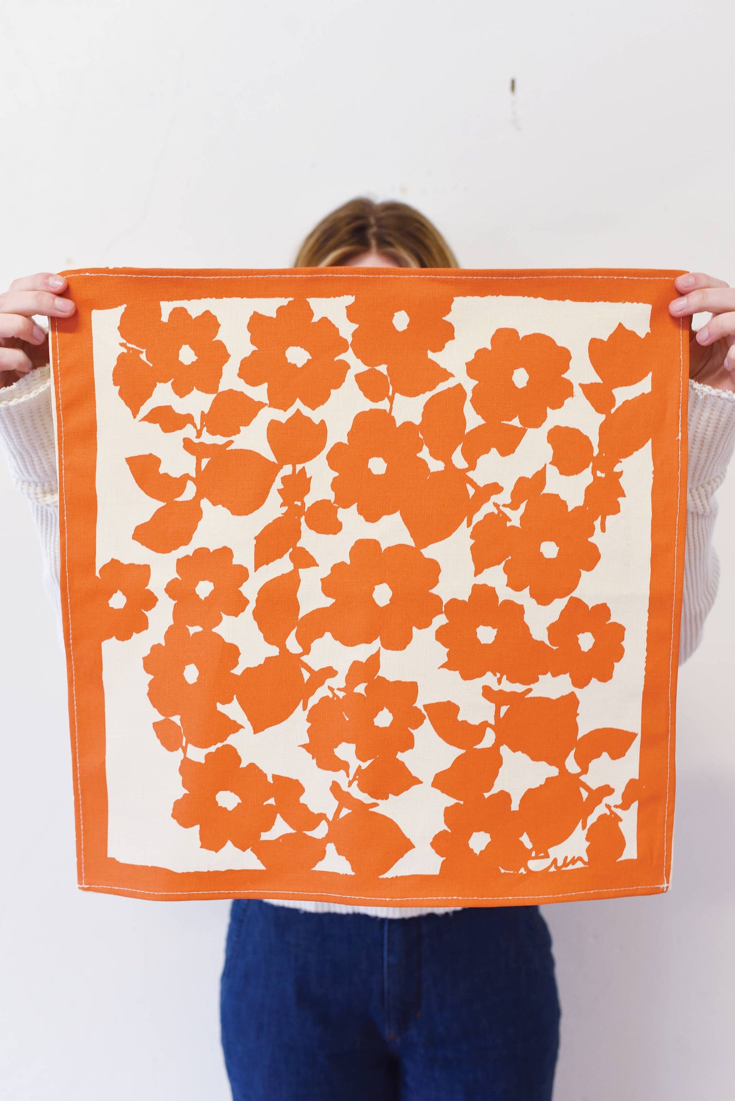 Erin Flett napkins orange Anita (pair)