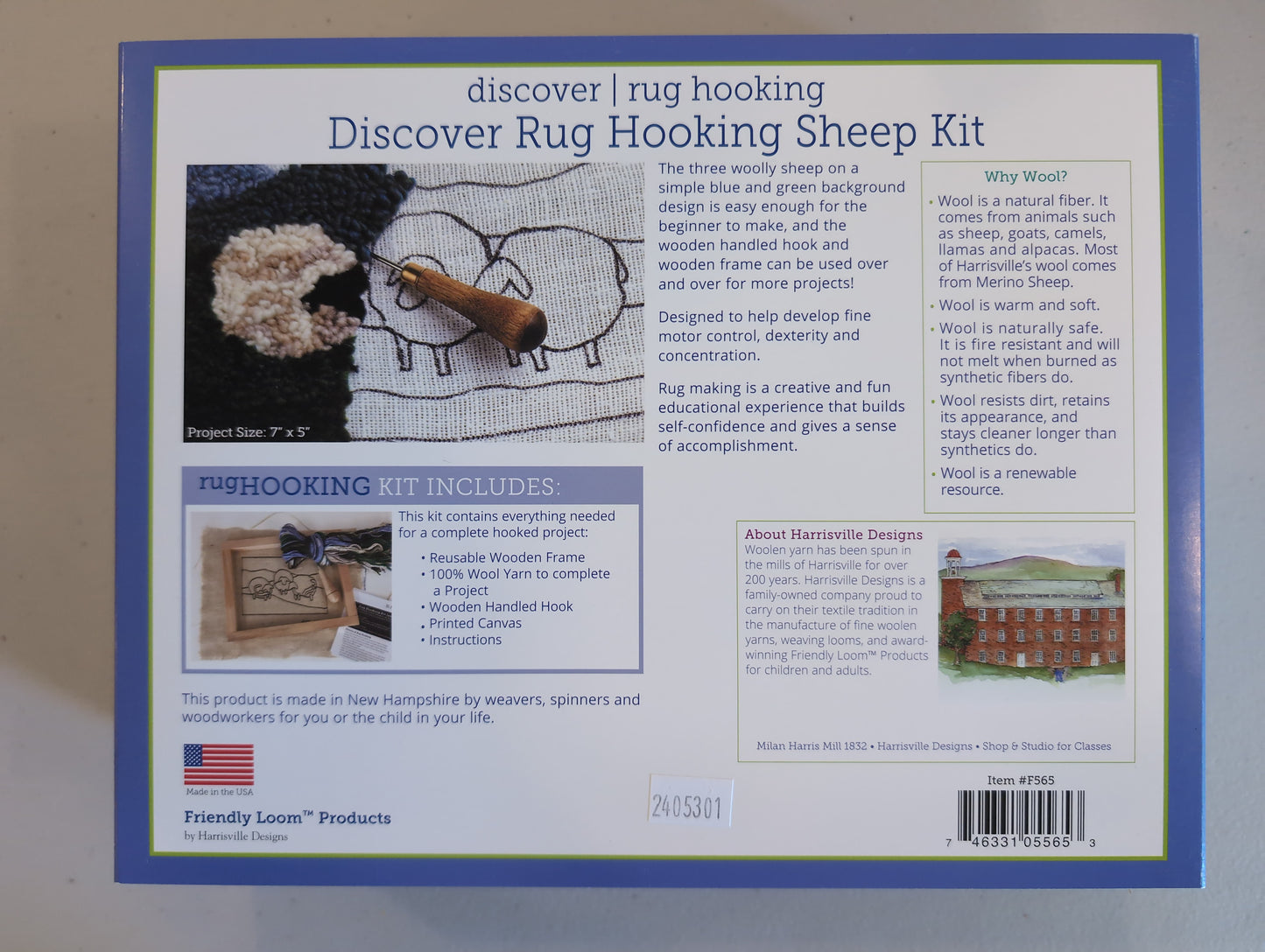 Rug Hooking Sheep Kit