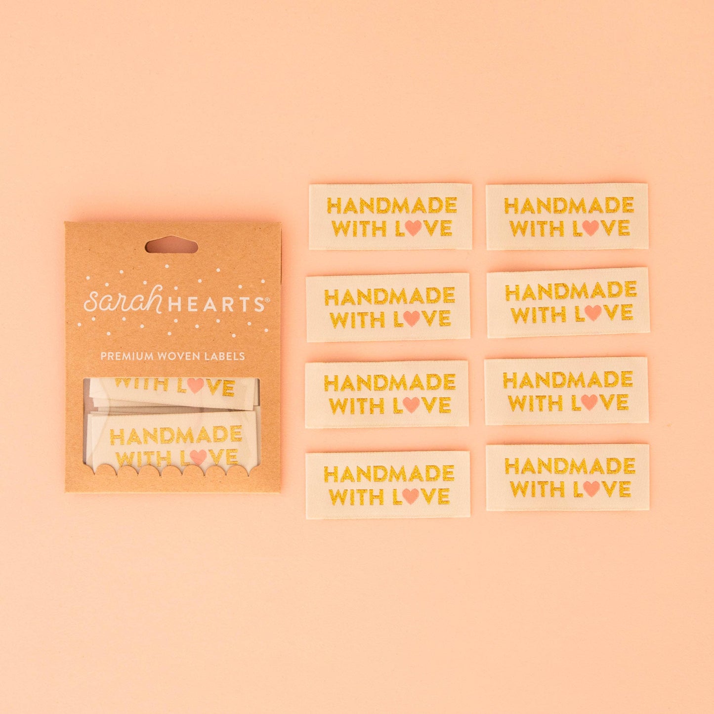 Handmade with Love woven maker labels