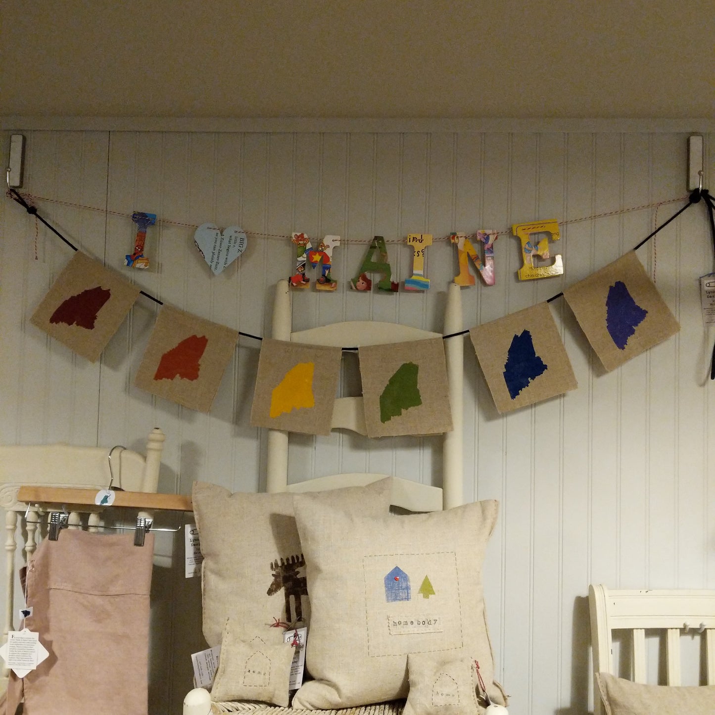 Linen flag buntings