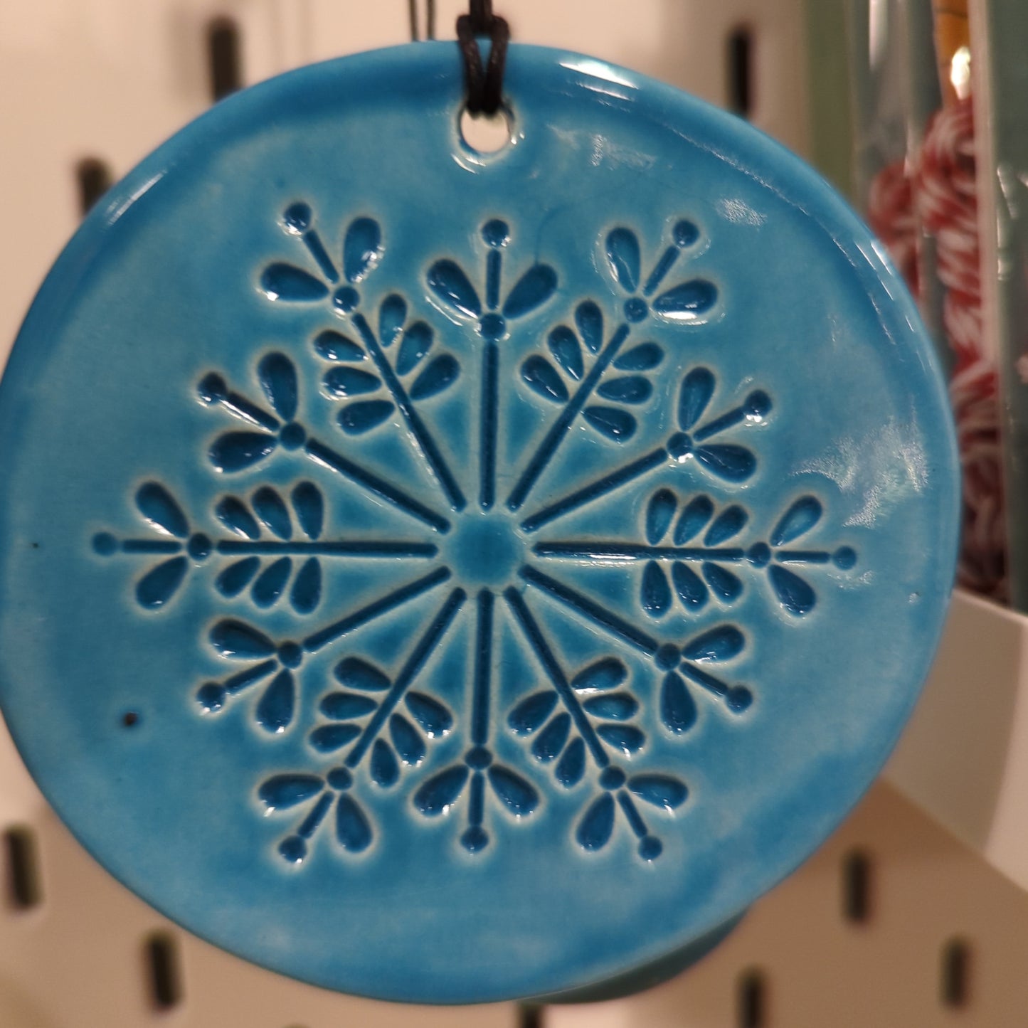 Stamped ceramic ornaments