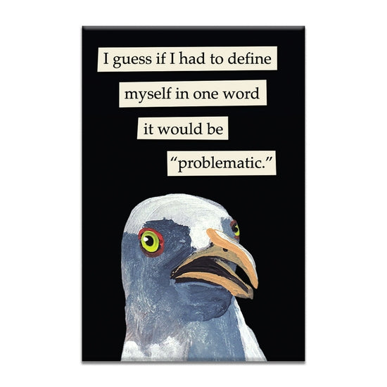 troubled bird magnets