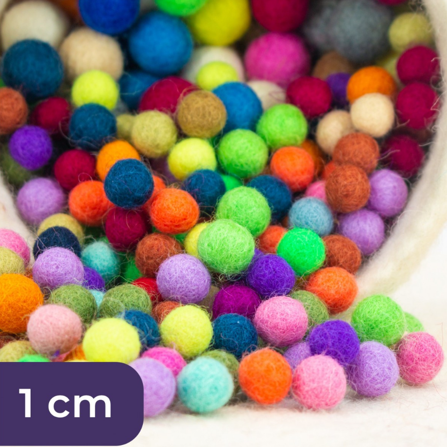 Felted wool beads (bulk)