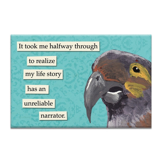troubled bird magnets