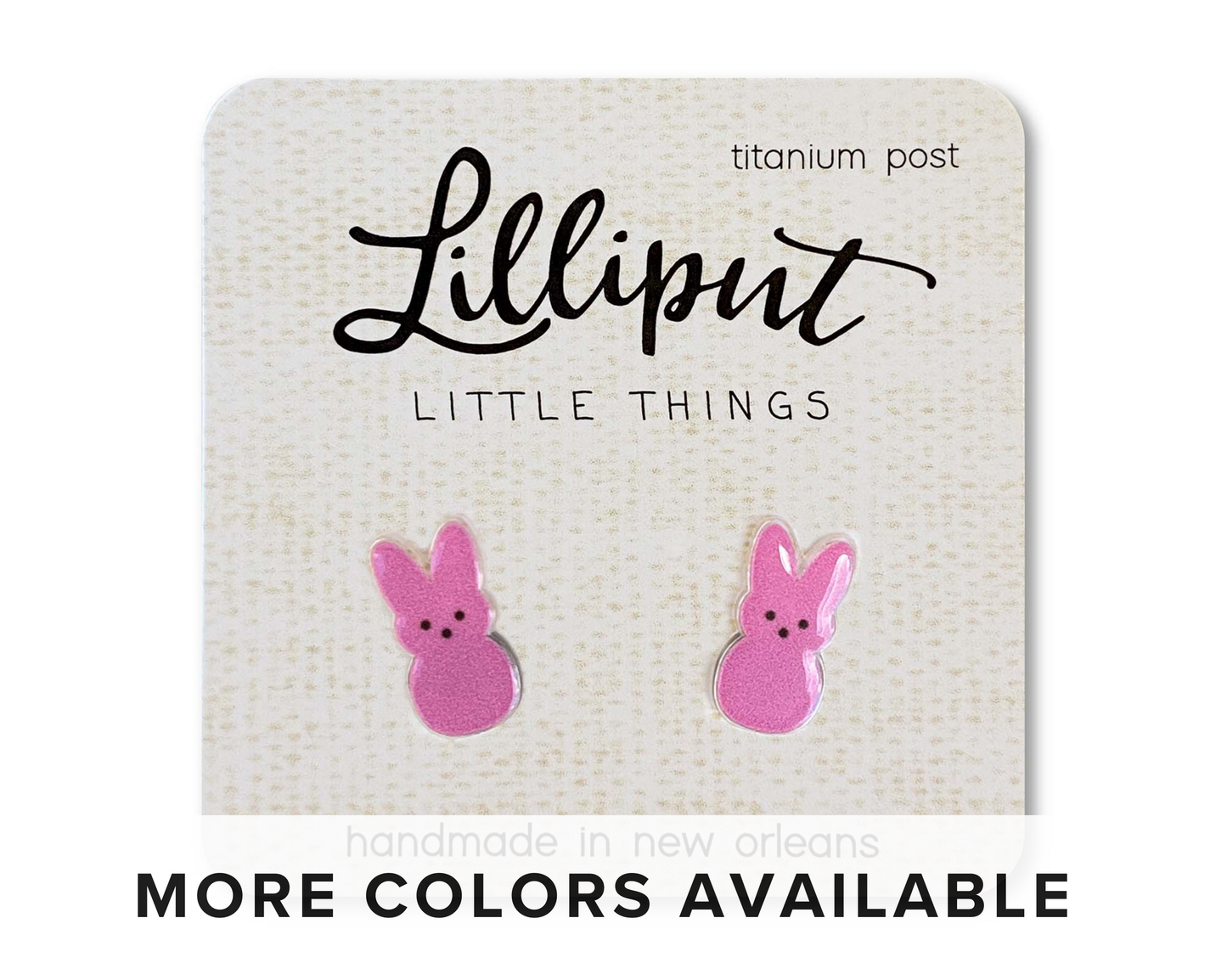 Marshmallow Bunny earrings