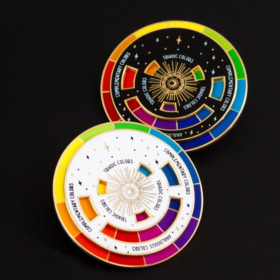 Gray Muse enamel pins