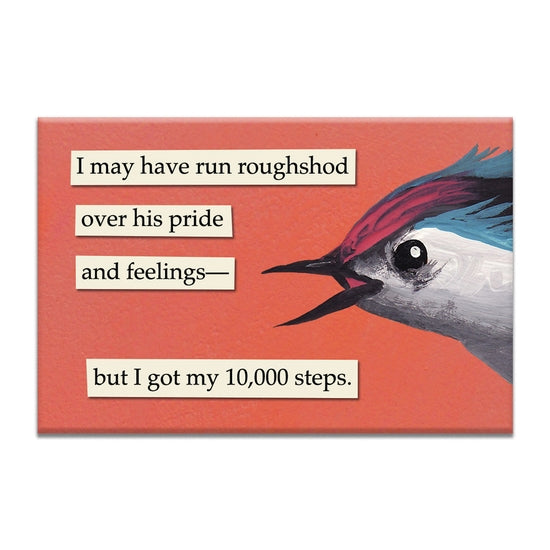 troubled bird magnets