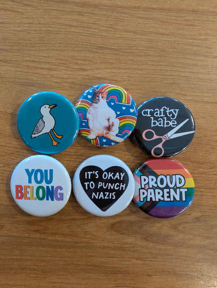 pins aka buttons aka badges