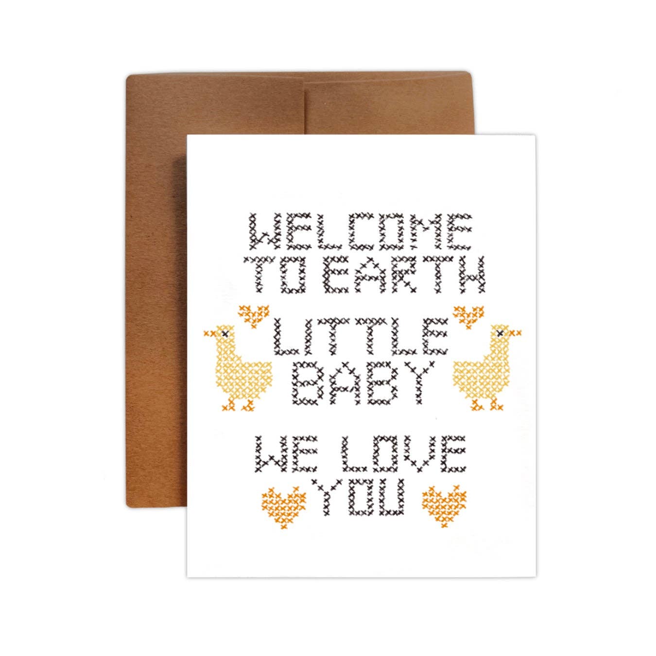 cross stitch welcome baby