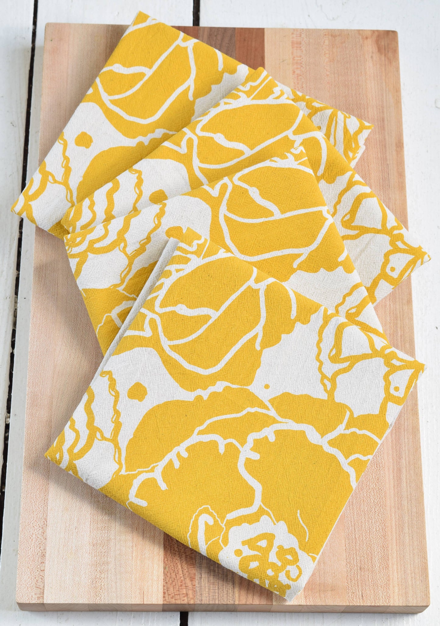 Peony Blossom Napkins (mustard) set of 4