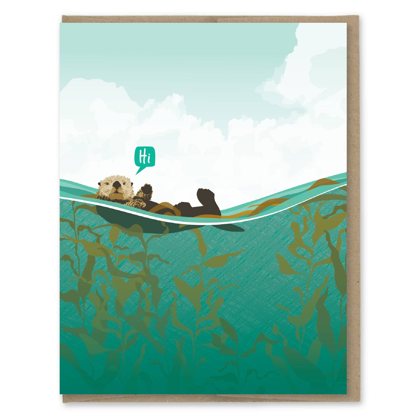 Hi Sea Otter Card