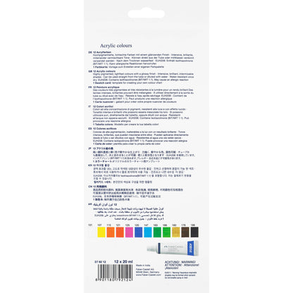 Vibrant Acrylic Paints (set of 12)