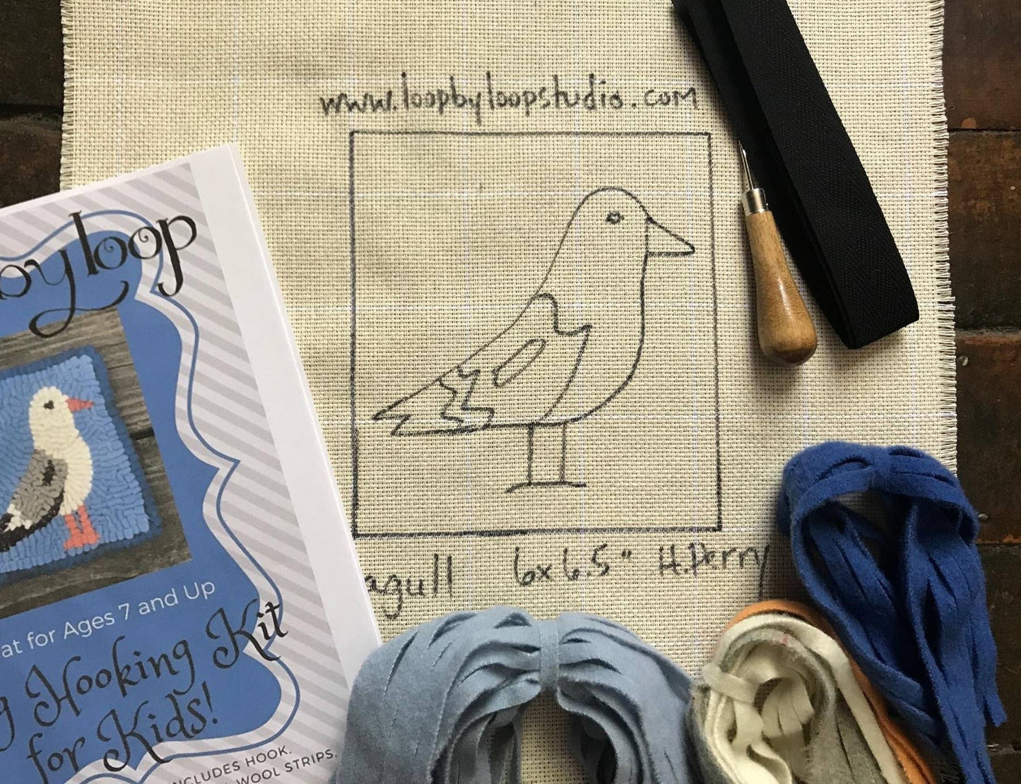 Rug Hooking Kit - Seagull