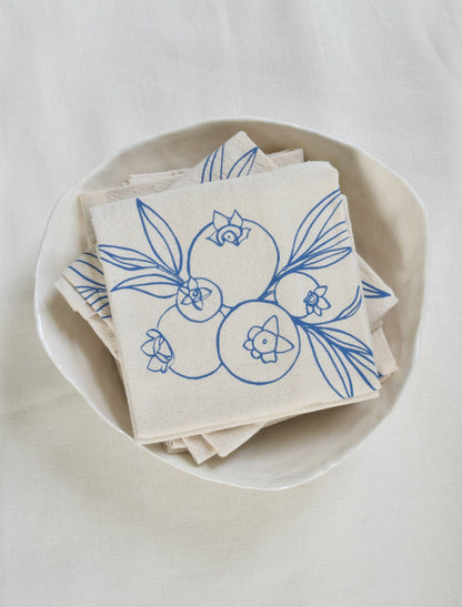 Wild Blueberry Napkins (blue-violet) set of 4