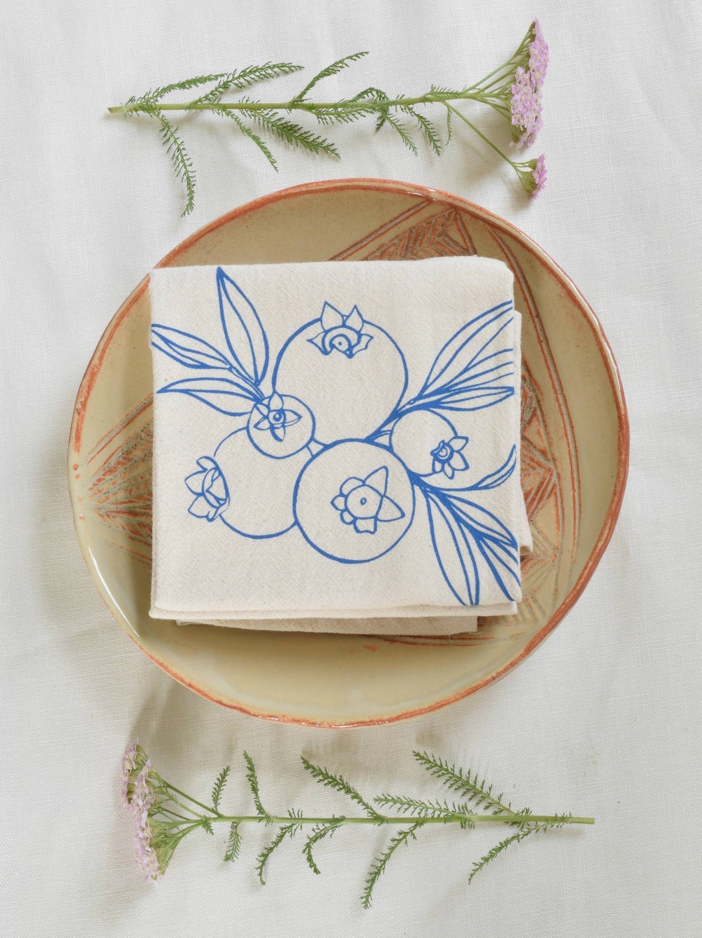 Wild Blueberry Napkins (blue-violet) set of 4